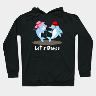 Cute Dolphin Couple Having Dance Hoodie